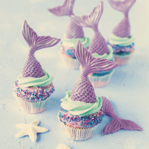 Cupcakes für kleine Meerjungfrauen