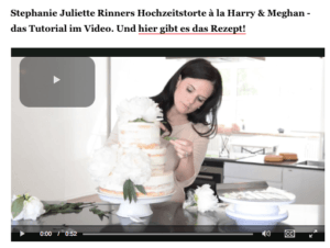 Rezept Hochzeitstorte - Semi Naked Cake mit Pfingstrosen