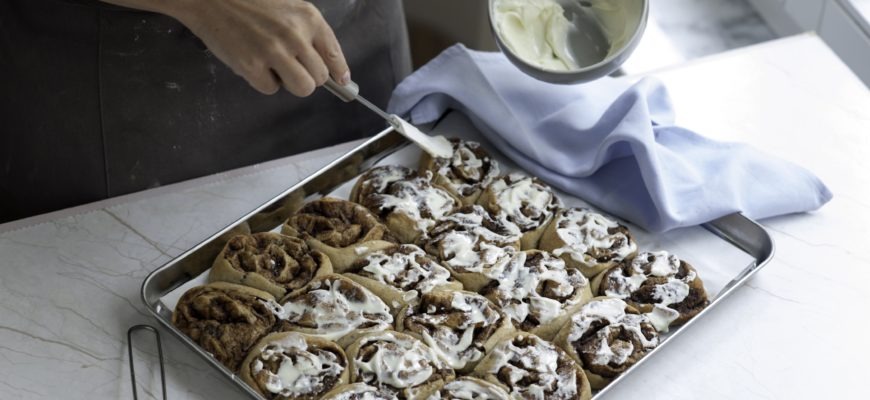 Rezept für schwedische Zimtschnecken mit Apfel