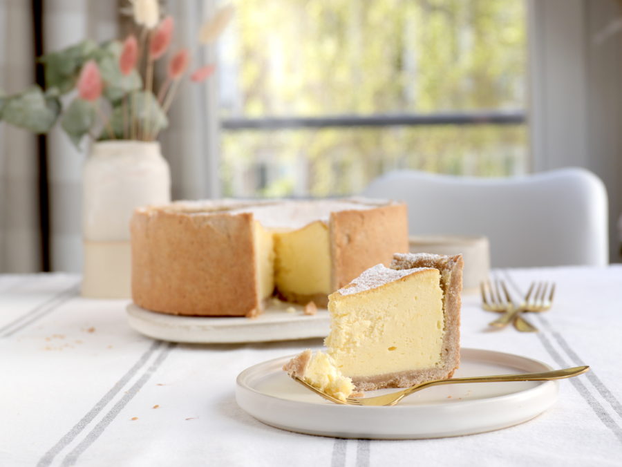 Rezept für Käsekuchen mit Quark und Mürbeteig